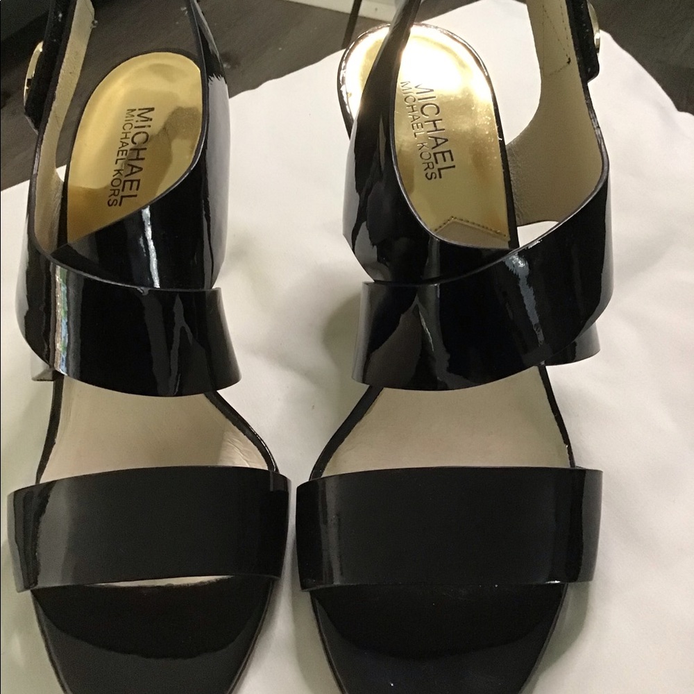 Michael Kors Strapoy Heels Patent Leather